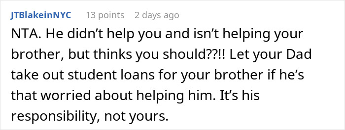 Dad Never Helped His Daughter, Does The Same For His Son But Expects Her To Do His Job Dad Never Helped His Daughter, Does The Same For His Son But Expects Her To Do His Job