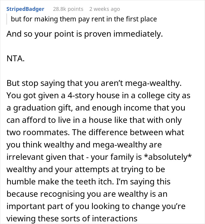 Roommates Confront 18YO After Finding Out She's Their Landlord, They Gripe About Having To Pay Rent Roommates Confront 18YO After Finding Out She's Their Landlord, They Gripe About Having To Pay Rent