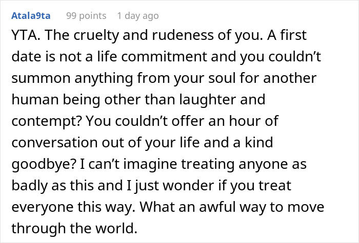 “She Seemed Embarrassed”: Man Walks Out From A Date, Asks If He Was A Jerk “She Seemed Embarrassed”: Man Walks Out From A Date, Asks If He Was A Jerk