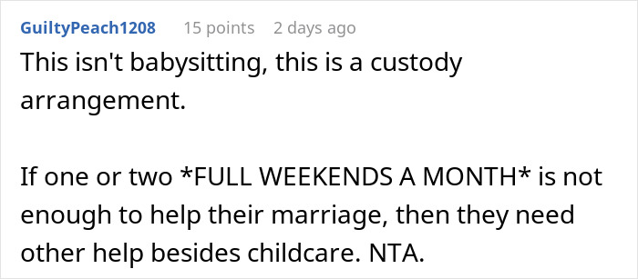Mom Pressures Brother To Babysit Every Weekend To Help Save Her Marriage, Gets A Reality Check Mom Pressures Brother To Babysit Every Weekend To Help Save Her Marriage, Gets A Reality Check