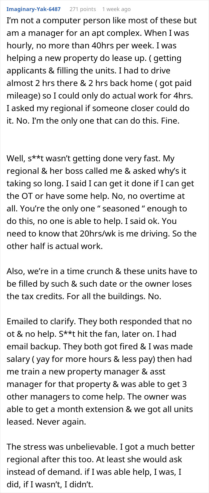 New Boss Bans Overtime, Watches In Horror As Employee Walks Out In The Middle Of Crisis New Boss Bans Overtime, Watches In Horror As Employee Walks Out In The Middle Of Crisis