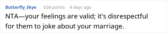 Woman Gets Upset Over Mom’s “Harmless Joke” About Her Marriage, Husband Doesn’t Take Her Side Woman Gets Upset Over Mom’s “Harmless Joke” About Her Marriage, Husband Doesn’t Take Her Side