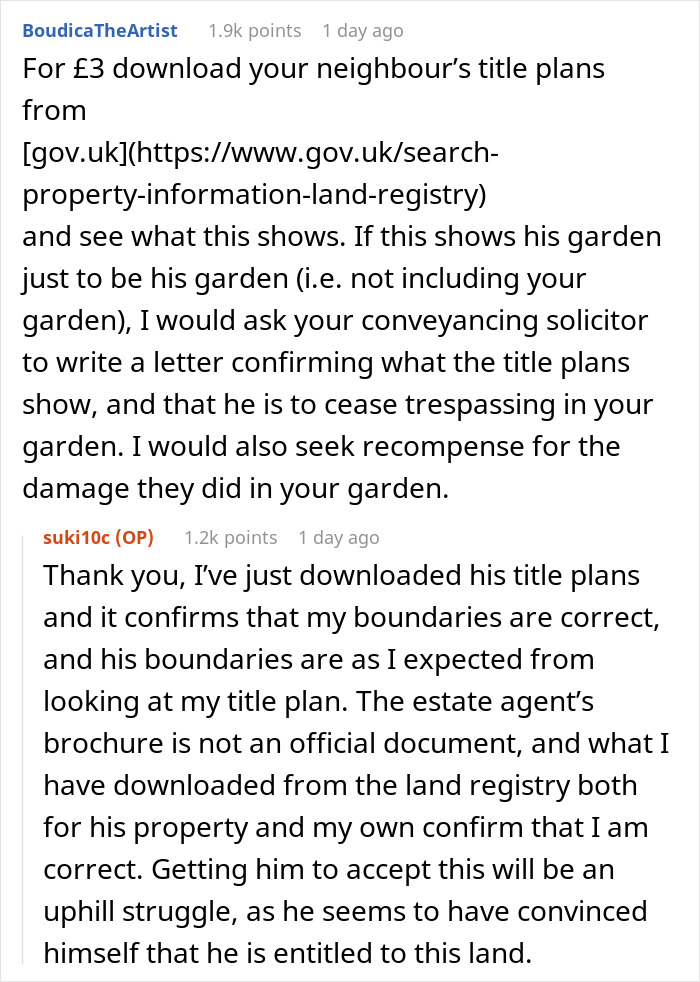 “I’ve Just Purchased A Maisonette, Neighbor Believes My Entire Garden Belongs To Him” “I’ve Just Purchased A Maisonette, Neighbor Believes My Entire Garden Belongs To Him”