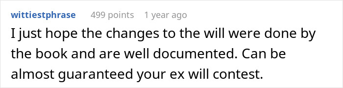 "Too Bad For Her": Ex-Husband And Mistress Think They're Getting MIL's Money, Are Very Wrong "Too Bad For Her": Ex-Husband And Mistress Think They're Getting MIL's Money, Are Very Wrong
