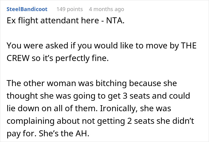 “I Should Be Ashamed”: Mom Berated For Taking Flight Attendant’s Offer Of An Upgraded Seat “I Should Be Ashamed”: Mom Berated For Taking Flight Attendant’s Offer Of An Upgraded Seat