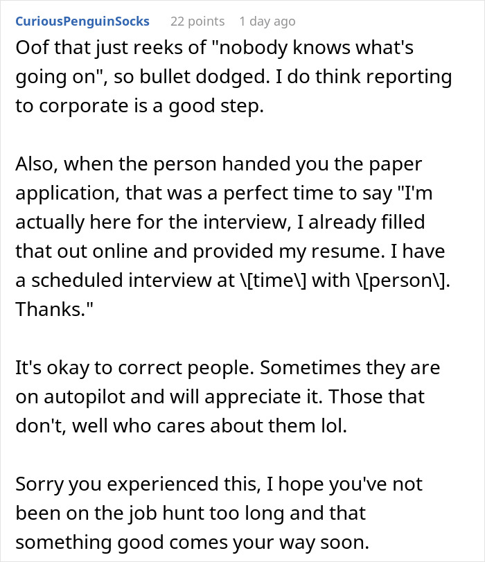 “I Was Shocked”: Person Arrives For A Job Interview At Hotel, Doesn’t Even Get Past The Lobby “I Was Shocked”: Person Arrives For A Job Interview At Hotel, Doesn’t Even Get Past The Lobby