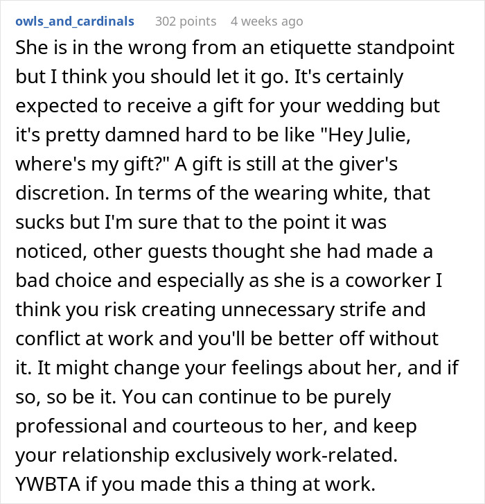 “Consider Her A Friend”: Bride Taken Aback By Coworker At Her Wedding, Wants To Confront Her “Consider Her A Friend”: Bride Taken Aback By Coworker At Her Wedding, Wants To Confront Her