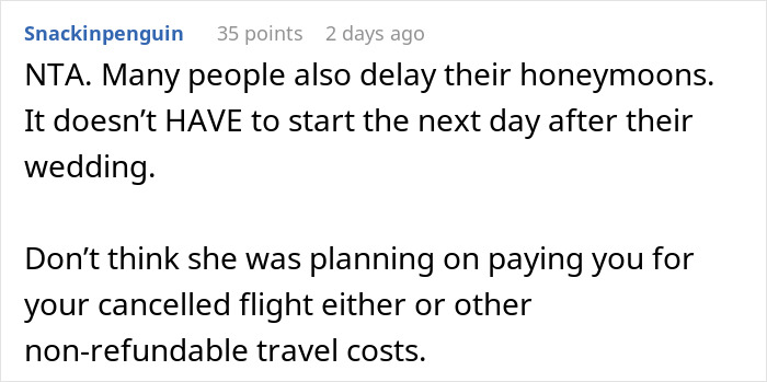 Person Plans Vacation Almost A Year In Advance, Is Chastised For Refusing To Switch With A Bride Person Plans Vacation Almost A Year In Advance, Is Chastised For Refusing To Switch With A Bride