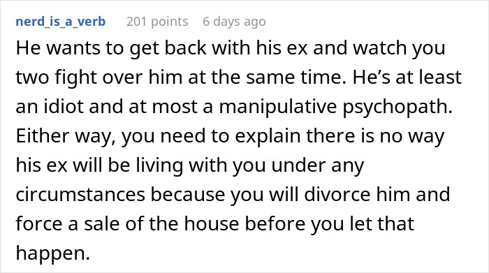 “I’m Being Pushed Out Of My Own Home”: Woman Refuses To Let Husband’s Ex Live With Them “I’m Being Pushed Out Of My Own Home”: Woman Refuses To Let Husband’s Ex Live With Them