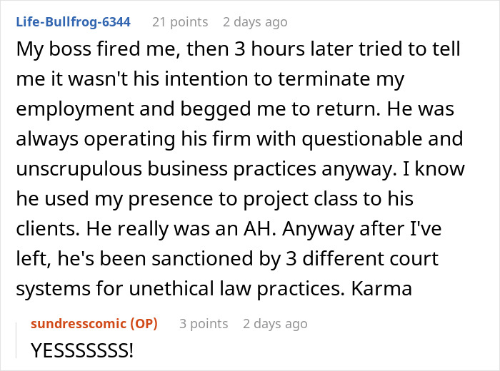 Woman Gets Fired For Something She Didn’t Do, Gets Her Satisfying Revenge Years Later Woman Gets Fired For Something She Didn’t Do, Gets Her Satisfying Revenge Years Later