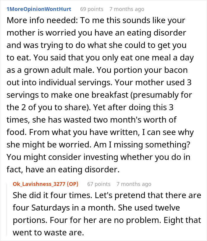 Guy Tells Mom To Get Out After She Wastes Months Of His Food, Mom And Sister Furious Guy Tells Mom To Get Out After She Wastes Months Of His Food, Mom And Sister Furious