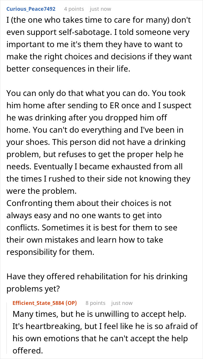 Woman Refuses To Check Up On Alcoholic Ex, As She’s Tired Of Him, He Nearly Dies In The Process Woman Refuses To Check Up On Alcoholic Ex, As She’s Tired Of Him, He Nearly Dies In The Process