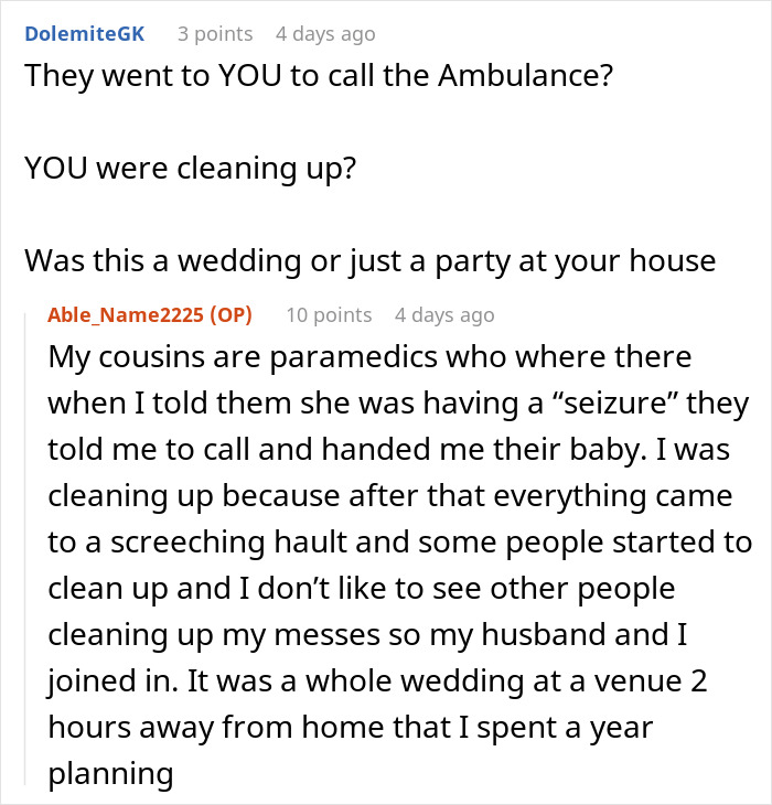 Bride Refuses To Forgive Brother’s GF After Seizure Stunt Hijacks Her Wedding Bride Refuses To Forgive Brother’s GF After Seizure Stunt Hijacks Her Wedding