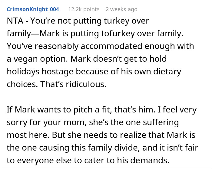 Militantly Vegan Man Tries To Ruin Possibly The Last Thanksgiving With The Whole Family Militantly Vegan Man Tries To Ruin Possibly The Last Thanksgiving With The Whole Family