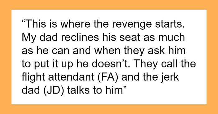 Kid Won’t Stop Kicking Teen’s Seat On Flight, Her Dad Takes Swift Revenge