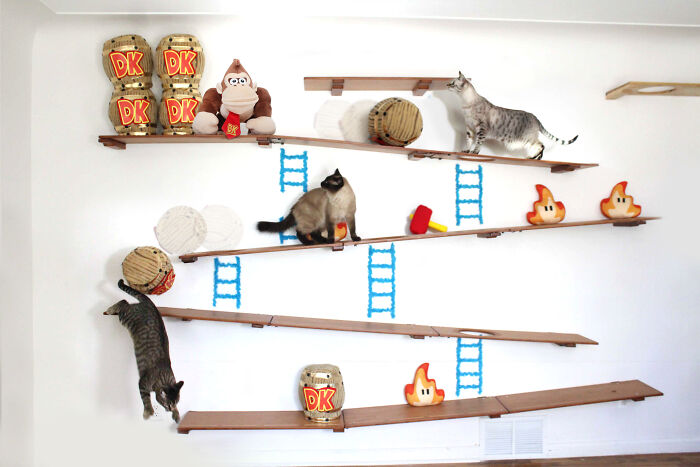 I Designed A Donkey Kong Cat Wall I Designed A Donkey Kong Cat Wall