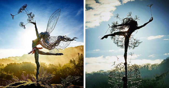 27 Magical Wire Sculptures Of Fairies, Created By Robin Wight (New Pics)