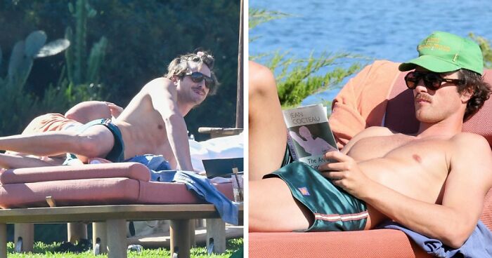 Jacob Elordi’s Bulge Goes Viral As He Lays Next To Girlfriend Olivia Jade In Swim Trunks