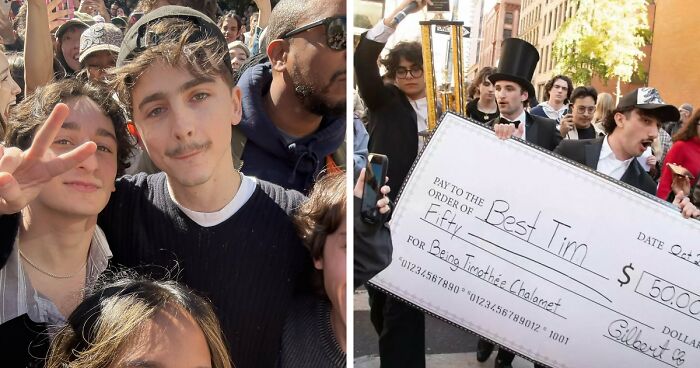 “Pandemonium”: Timothée Chalamet Crashes His Own Look-Alike Contest, Police Arrest At Least One