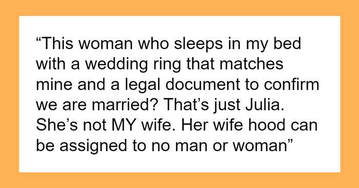 Man Gets Accused Of Being Possessive And Controlling For Referring To His Wife As “My Wife”