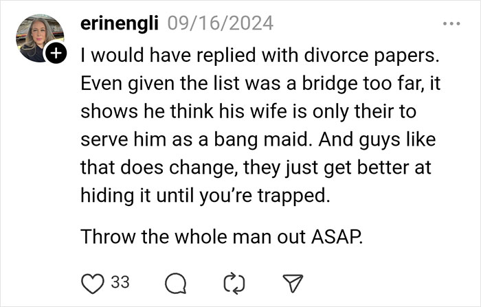 “Smile”: Wife Shares The Unhinged List Her Husband Prepared For Daily Chores She Must Follow “Smile”: Wife Shares The Unhinged List Her Husband Prepared For Daily Chores She Must Follow