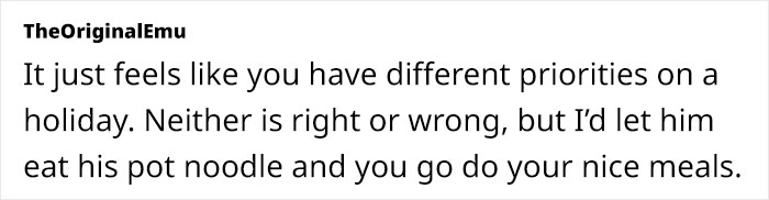 Man Adamant About Not Eating Out On Vacation, Says He’s Ok With McDonalds, Wife Is Livid Man Adamant About Not Eating Out On Vacation, Says He’s Ok With McDonalds, Wife Is Livid