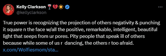 Kelly Clarkson reflects on inner strength, dismissing negativity amid weight loss rumors, emphasizing positivity and resilience. Kelly Clarkson reflects on inner strength, dismissing negativity amid weight loss rumors, emphasizing positivity and resilience.