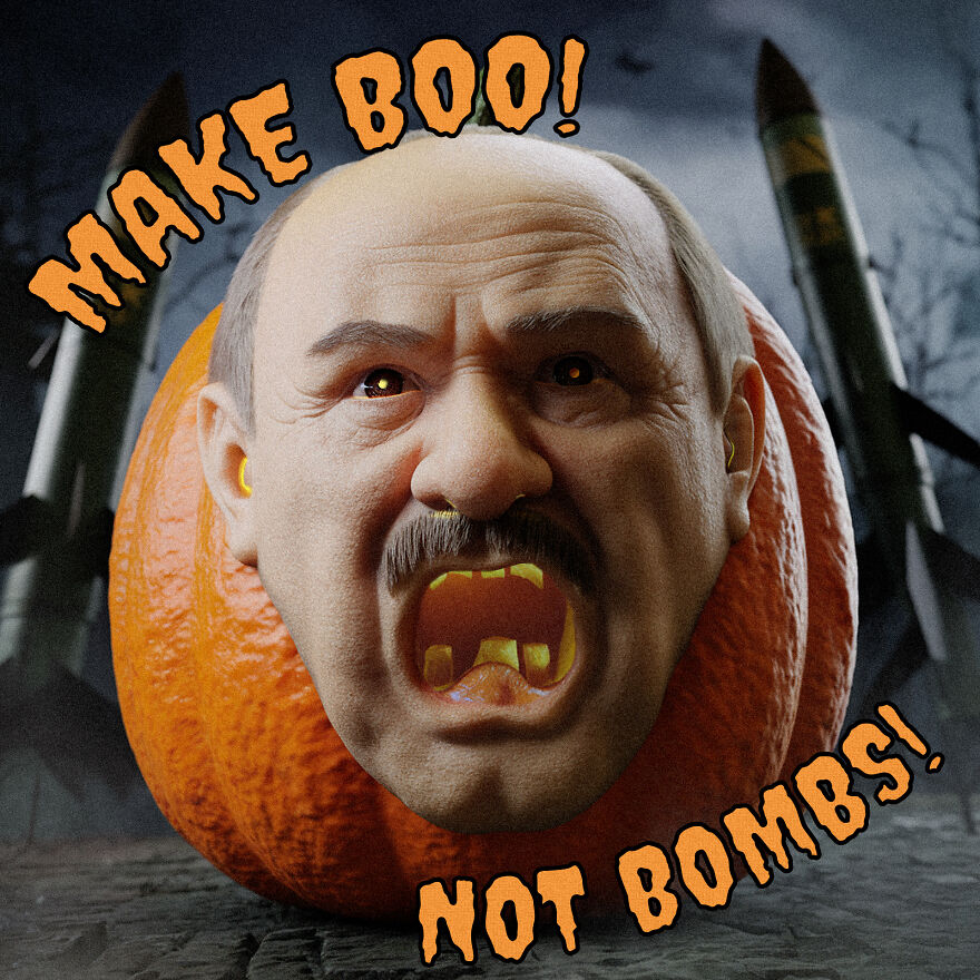 Make Boo, Not Bombs: How I Created Halloween Pumpkins With Dictators' Faces, Threatening The World With Nuclear War Make Boo, Not Bombs: How I Created Halloween Pumpkins With Dictators' Faces, Threatening The World With Nuclear War