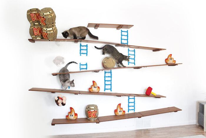 I Designed A Donkey Kong Cat Wall I Designed A Donkey Kong Cat Wall