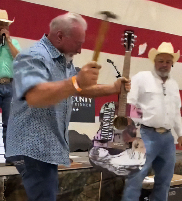 "Childish": Man Speaks Out After Spending $4k On 'Signed' Taylor Swift Guitar Only To Destroy It "Childish": Man Speaks Out After Spending $4k On 'Signed' Taylor Swift Guitar Only To Destroy It