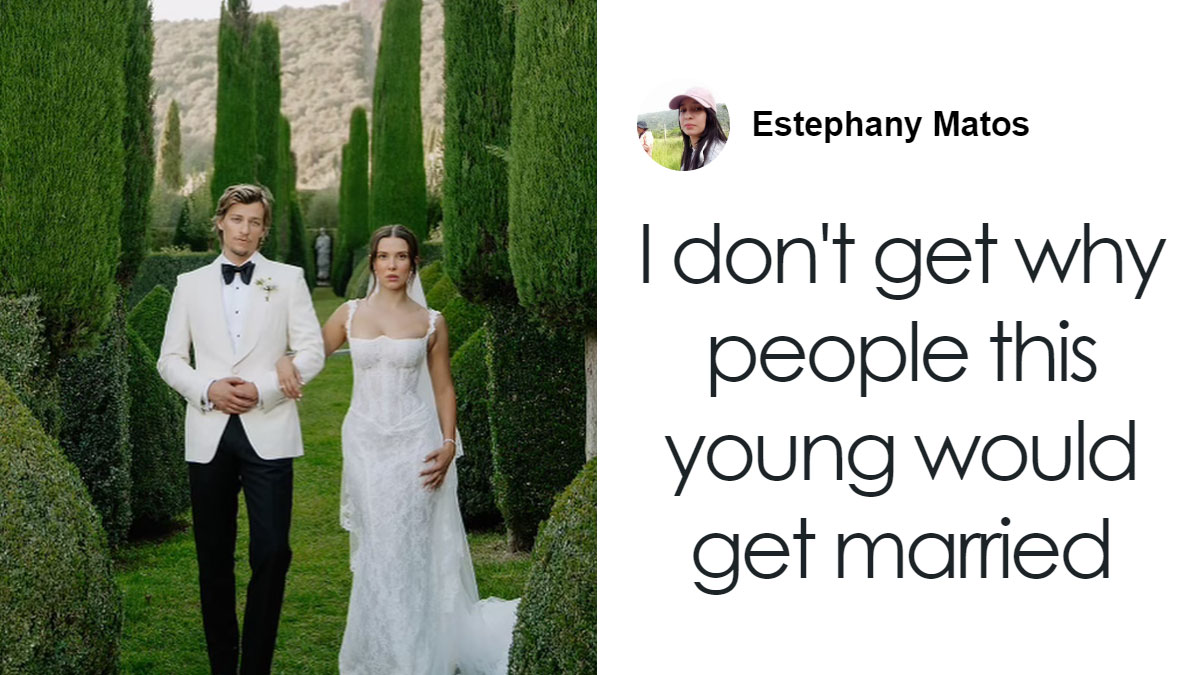 “Way Too Young To Get Married”: Millie Bobby Brown’s Wedding Pictures Spark Age Debate