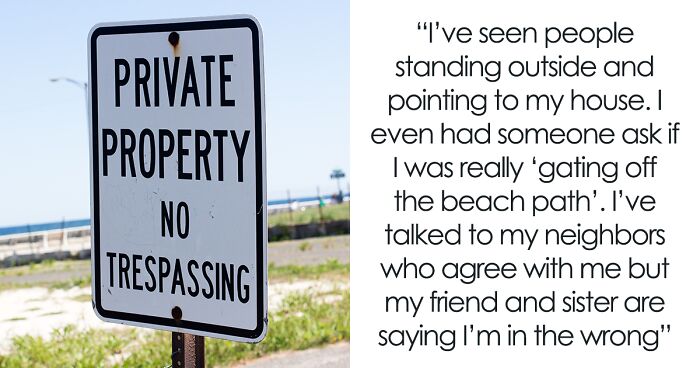 Couple Buys Beachfront Paradise, Neighbors Treat It Like A Public Park, Mad When The Fence Comes Up