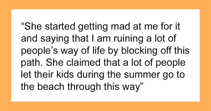 Couple Buys Beachfront Paradise, Neighbors Treat It Like A Public Park, Mad When The Fence Comes Up