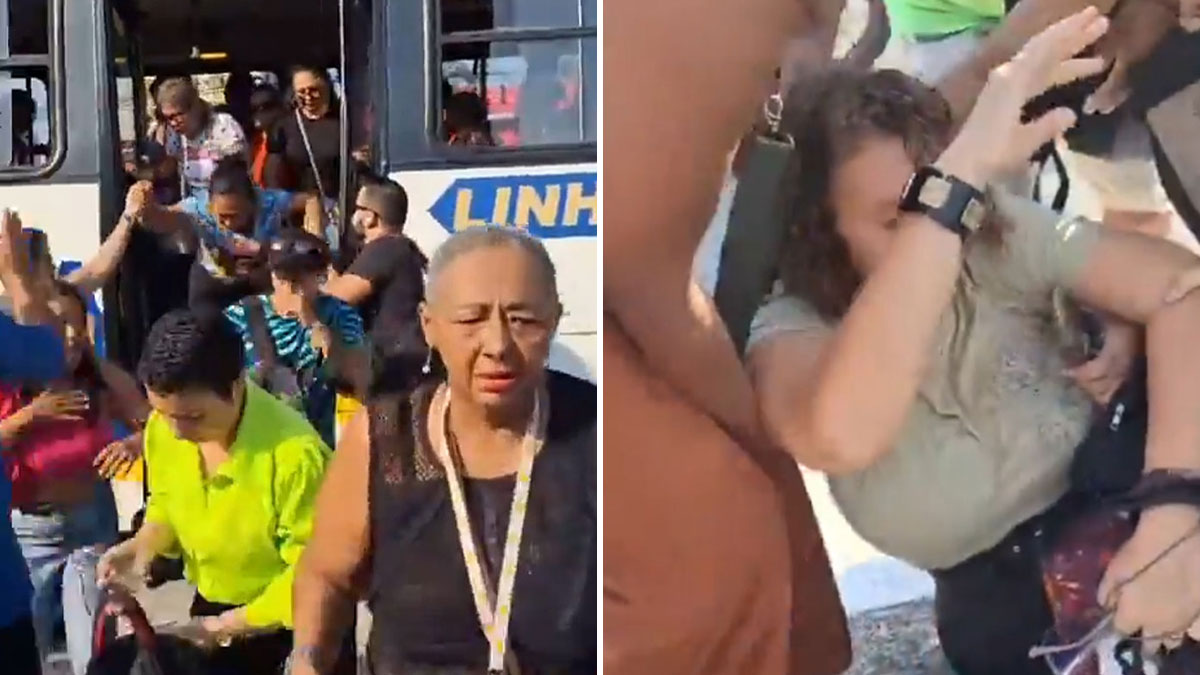 Woman Captured Fainting After Passenger’s Fart Allegedly Forces Mass Evacuation From Bus