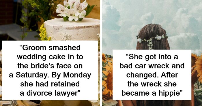 Wedding cake smashed in brideu2019s face, leading to an immediate divorce in marriages that fell apart right after the wedding.