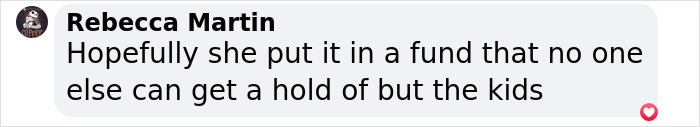 Comment showing support for single mom raising over $1M after terminal diagnosis. Comment showing support for single mom raising over $1M after terminal diagnosis.