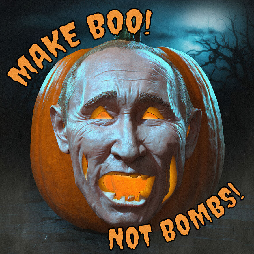 Make Boo, Not Bombs: How I Created Halloween Pumpkins With Dictators' Faces, Threatening The World With Nuclear War Make Boo, Not Bombs: How I Created Halloween Pumpkins With Dictators' Faces, Threatening The World With Nuclear War