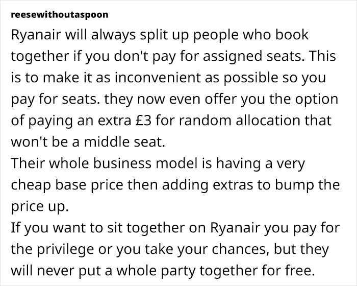 Ryanair Doesn’t Let 4YO Sit With Parents, Flight Turns Into Nightmare, Parents Are Livid Ryanair Doesn’t Let 4YO Sit With Parents, Flight Turns Into Nightmare, Parents Are Livid