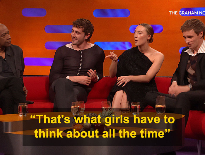 “Men Need A Reminder”: Saoirse Ronan Praised For Shutting Down Male Guests With Honest Remark “Men Need A Reminder”: Saoirse Ronan Praised For Shutting Down Male Guests With Honest Remark