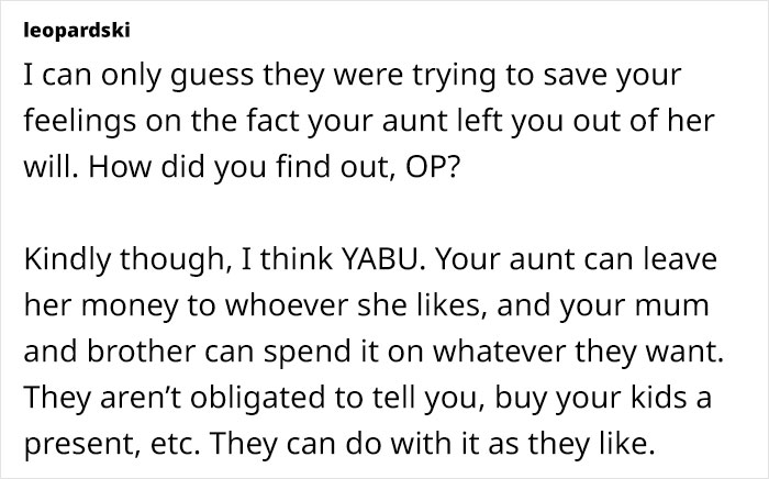 Mom And Brother Leave Woman Out Of Secret Family Inheritance, She’s Gobsmacked Mom And Brother Leave Woman Out Of Secret Family Inheritance, She’s Gobsmacked