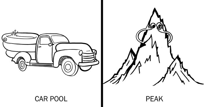 83 Witty Doodles That Play With Word Meanings, Illustrated By Nadia Tolstoy (New Pics)