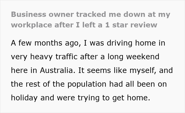 Business Owner Has Questions For Person After They Leave Anonymous 1-Star Review Business Owner Has Questions For Person After They Leave Anonymous 1-Star Review