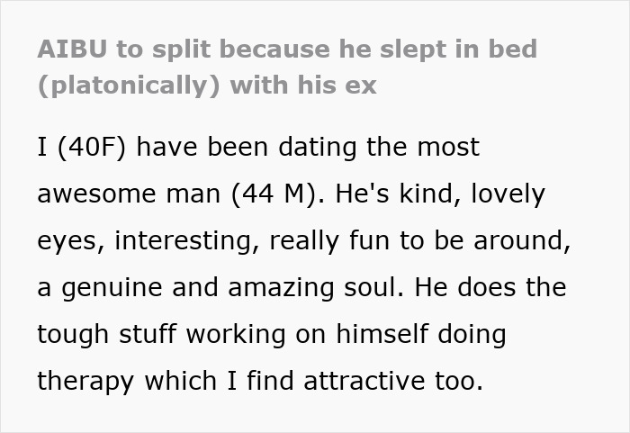 “I Feel So Unprotected”: GF Stumped To Find BF Still Shares Bed With Ex “Platonically,” Ends Things “I Feel So Unprotected”: GF Stumped To Find BF Still Shares Bed With Ex “Platonically,” Ends Things