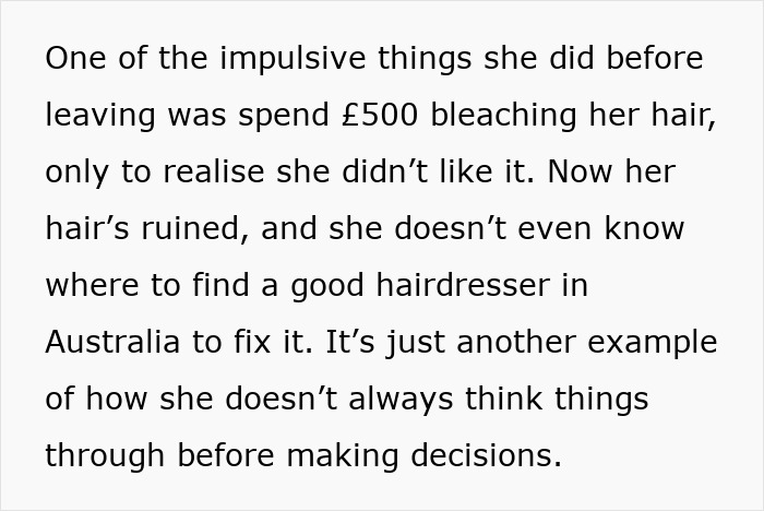 Impulsive 29YO Doesn’t Understand Reality, Moves To Australia With No Plan, Job, Or House Impulsive 29YO Doesn’t Understand Reality, Moves To Australia With No Plan, Job, Or House
