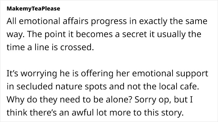 Wife Up In Arms Over Hubby’s Secret Lunch Dates With Tearful Female Coworker, She Demands It Stop Wife Up In Arms Over Hubby’s Secret Lunch Dates With Tearful Female Coworker, She Demands It Stop
