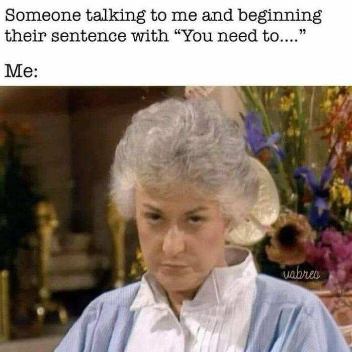 Grumpy face meme about relatable moments for people avoiding interactions.