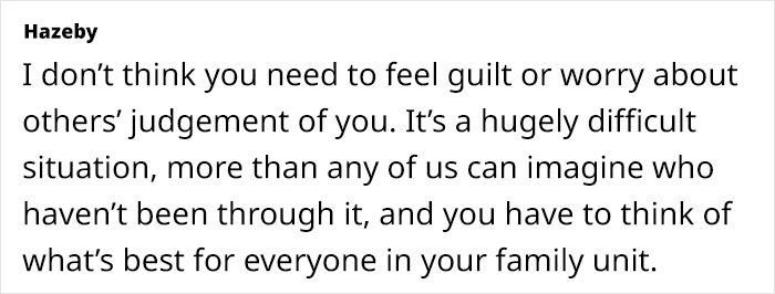 Quote on autistic son's aggression and family challenges, emphasizing no guilt and prioritizing family's best interest. Quote on autistic son's aggression and family challenges, emphasizing no guilt and prioritizing family's best interest.
