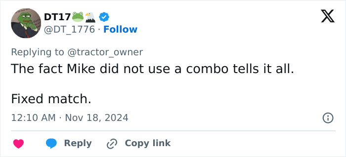 Jake Paul Issues Apology Over Mike Tyson As Fans Spot Signal That Proves Fight Was Fake Jake Paul Issues Apology Over Mike Tyson As Fans Spot Signal That Proves Fight Was Fake