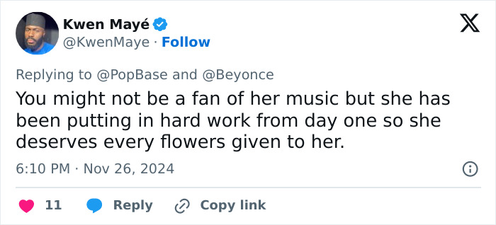 Tweet discussing Taylor Swift's hard work and deserving recognition amidst fan outrage over Billboard popstar ranking. Tweet discussing Taylor Swift's hard work and deserving recognition amidst fan outrage over Billboard popstar ranking.