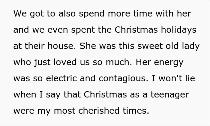 Text recounting cherished Christmas memories with a sweet grandmother whose energy was electric and contagious. Text recounting cherished Christmas memories with a sweet grandmother whose energy was electric and contagious.